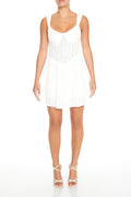 Textured Bustier Mini Dress