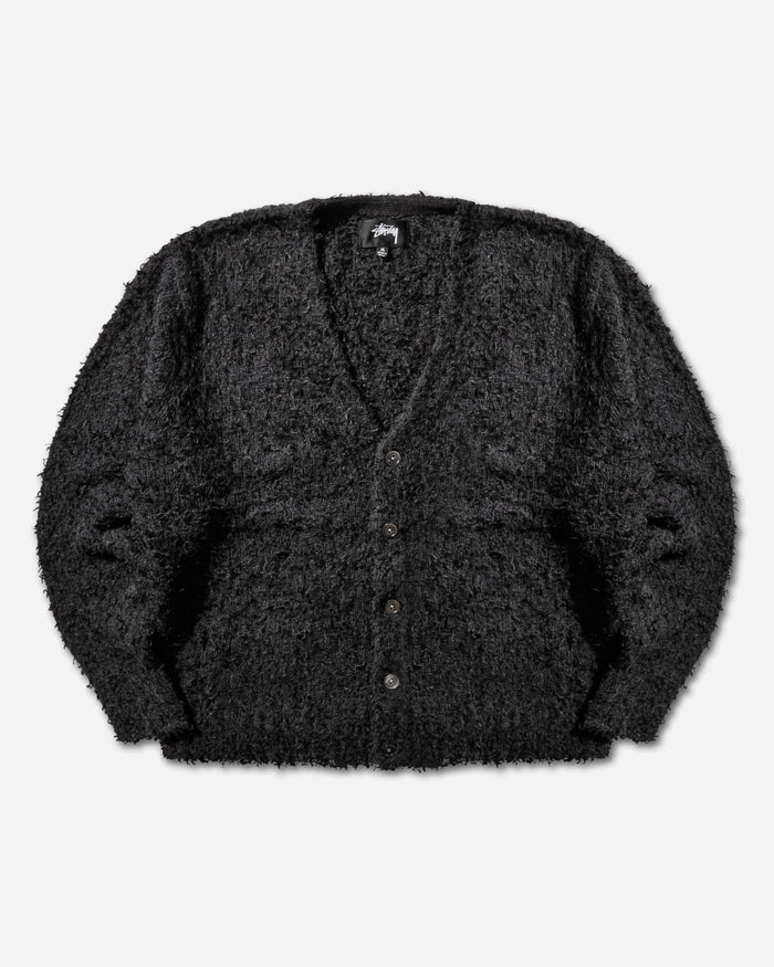 Stüssy Textured Cardigan Black Knitwears Cardigans 117291SJ 0001