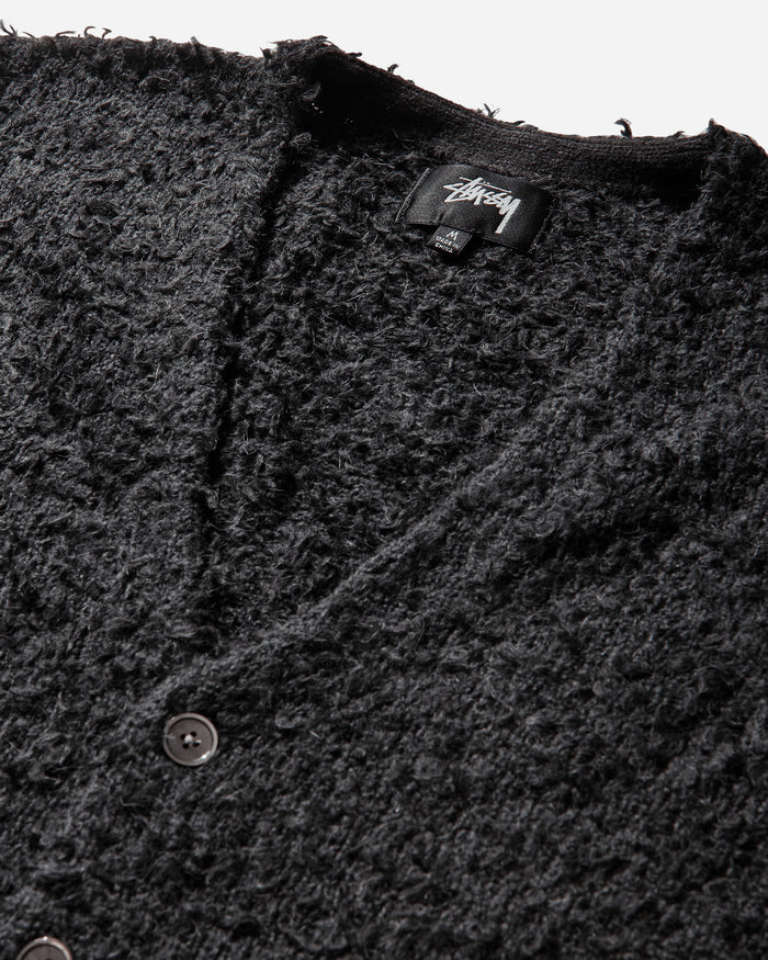 Stüssy Textured Cardigan Black Knitwears Cardigans 117291SJ 0001