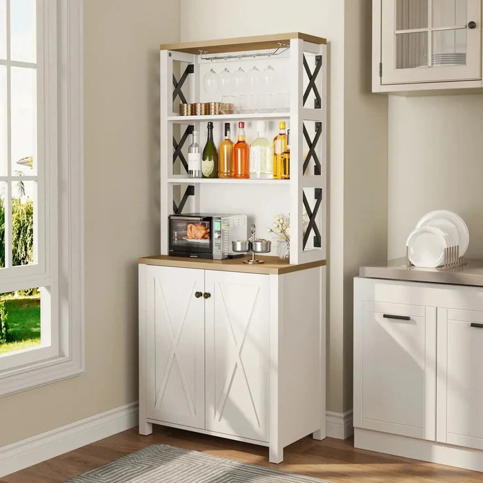 Thalia Kitchen Pantry Cabinet Hutch Canva Home