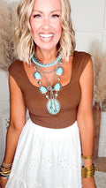 The Camilla Cloud Bodysuit-Brown