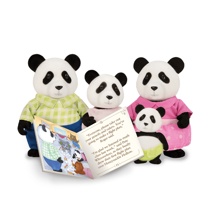 Woodzeez Family of 4 Pandas