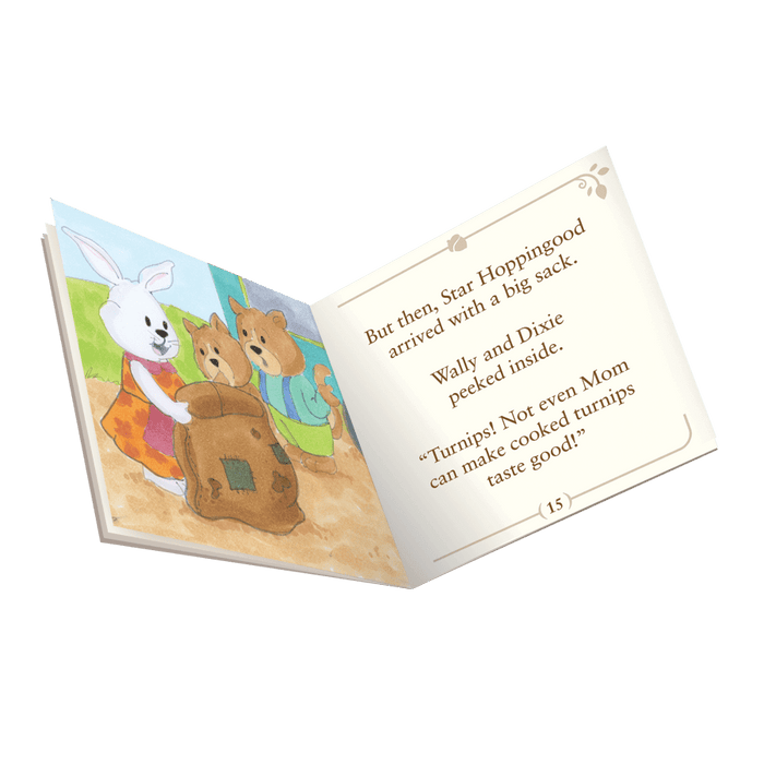 Miniature cat figurine set with storybook