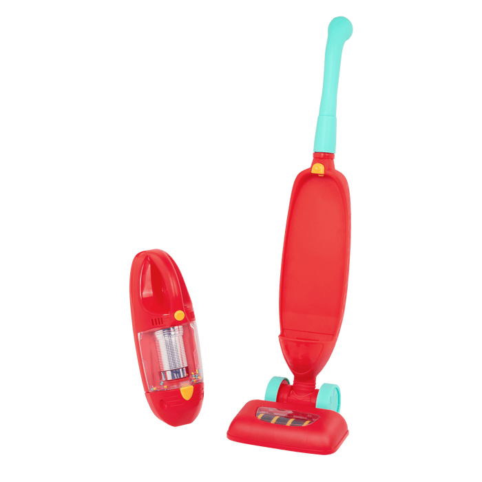 Toy vacuum cleaner with removable handheld unit