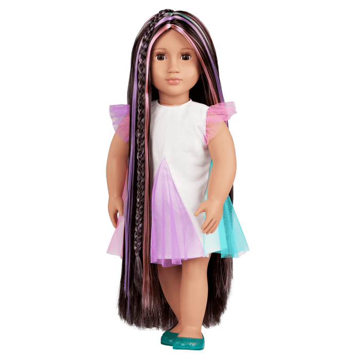 Our Generation 18-inch Rainbow Hair Grow Doll Tina