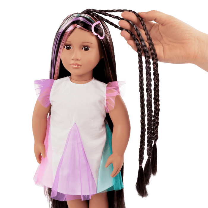Our Generation 18-inch Rainbow Hair Grow Doll Tina