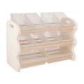 Kids playroom bin storage organizer shelf