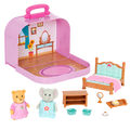 Travel Suitcase Bedroom Playset - Deluxe - Li’l Woodzeez