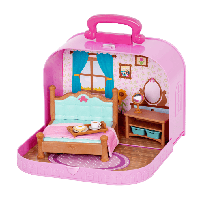Travel Suitcase Bedroom Playset - Deluxe - Li’l Woodzeez