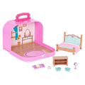 Bedroom playset in carry case