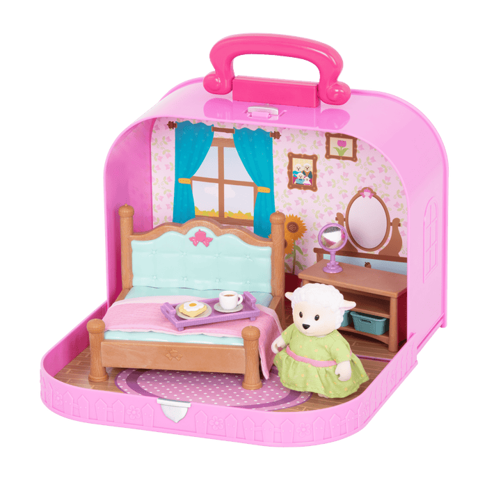 Bedroom playset in carry case