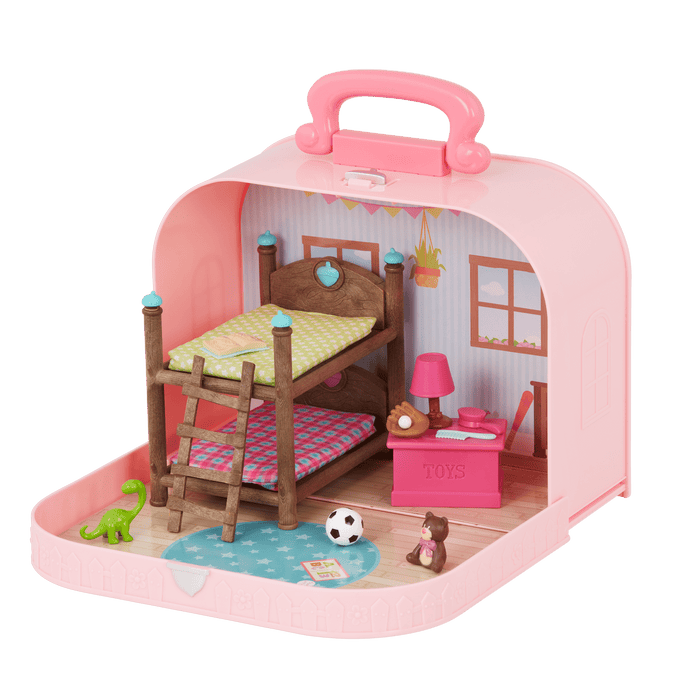 Woodzeez Travel Bedroom Playset