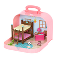 Bunkbed playset in carry case
