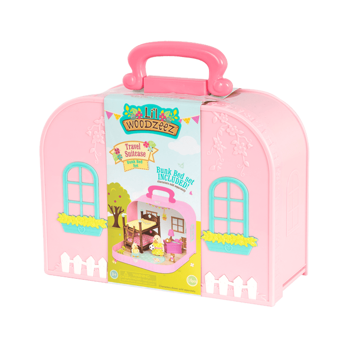Bunkbed playset in carry case