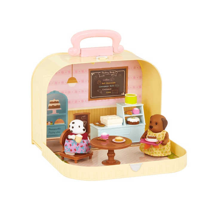 Travel Suitcase Pastry Shop Playset - Deluxe - Li’l Woodzeez