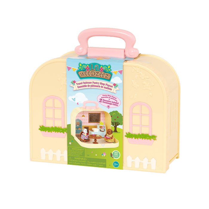 Travel Suitcase Pastry Shop Playset - Deluxe - Li’l Woodzeez