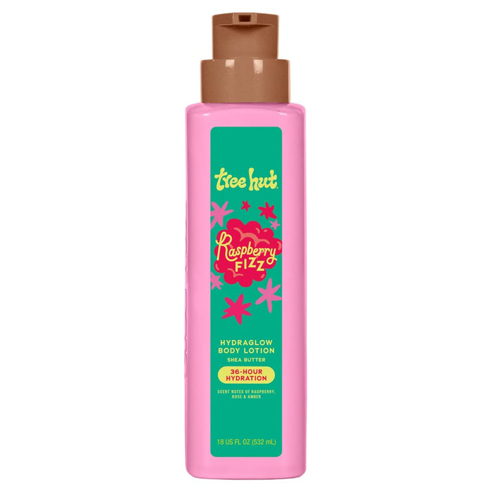 Tree Hut Raspberry Fizz Hydraglow Body Lotion 18oz