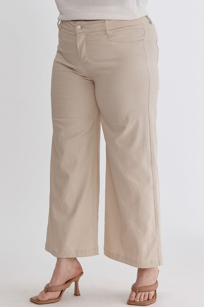 Trendy Inclination High Rise Wide Leg Curvy Pants