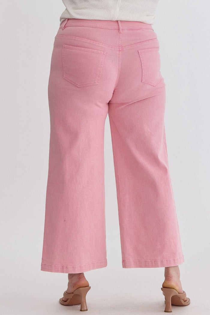 Trendy Inclination High Rise Wide Leg Curvy Pants