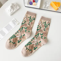 Trendy Vintage Floral Stockings- Flower