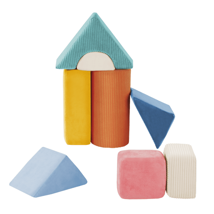 Soft sensory foam blocks for babies architectural building blocks