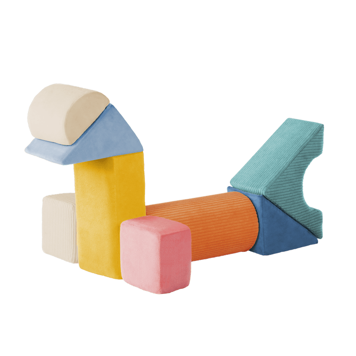 Soft sensory foam blocks for babies architectural building blocks