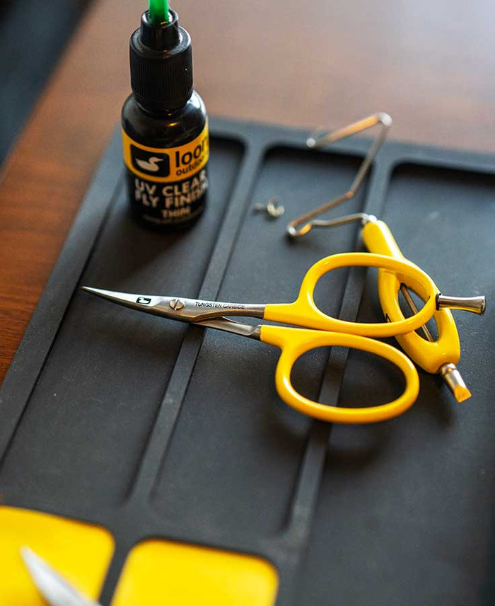 Tungsten Carbide Curved All Purpose Scissors w/ precision peg