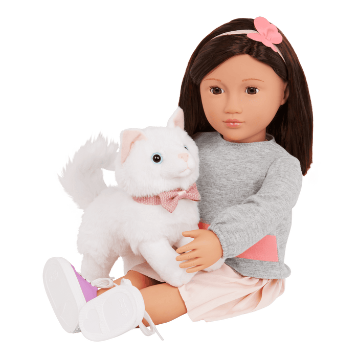 Our Generation 6-inch Turkish Angora Kitten Cat Plush