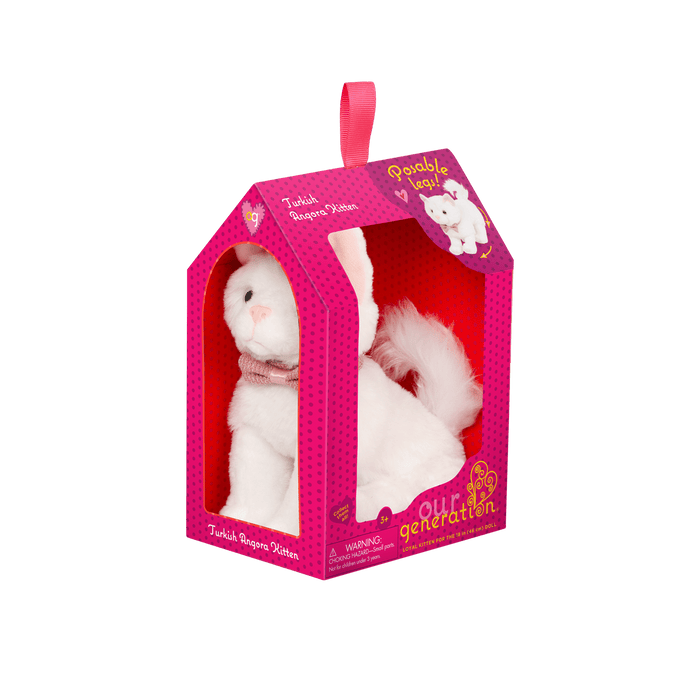 Our Generation 6-inch Turkish Angora Kitten Cat Plush