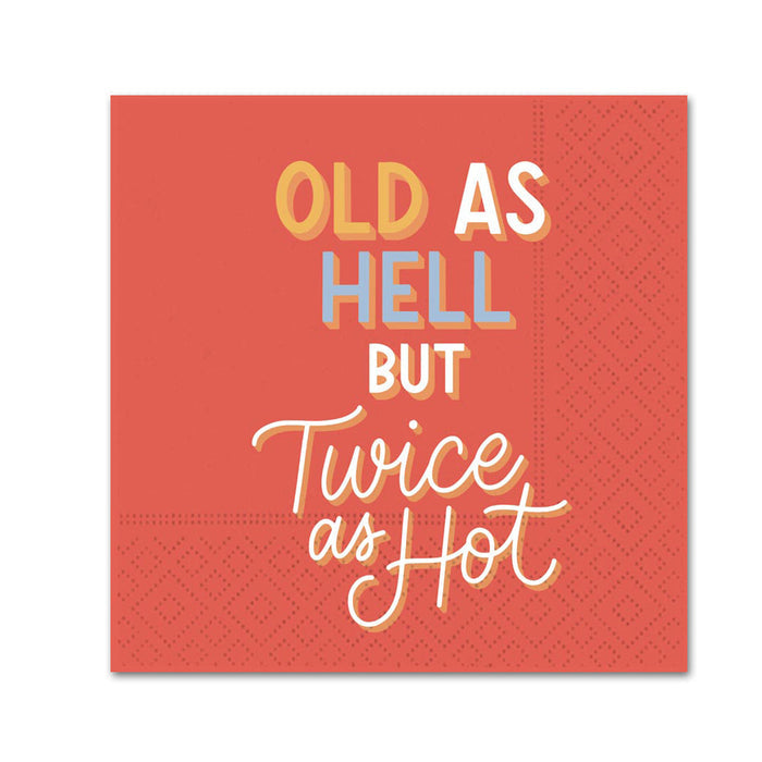 Twice As Hot Funny Paper Cocktail Napkins