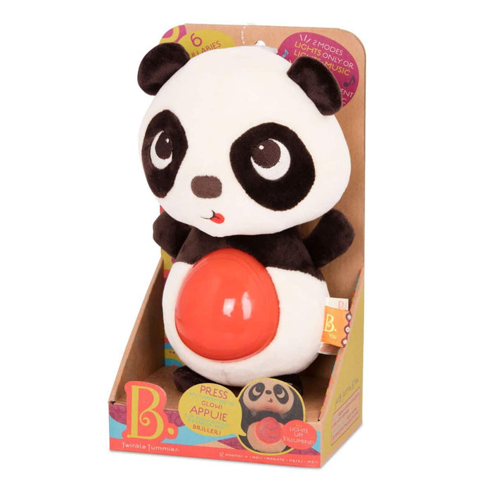 Light-up panda plushie