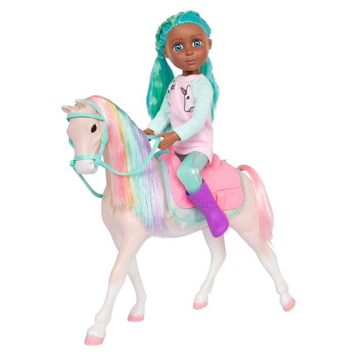 Glitter Girls Twinkle horse with rainbow mane