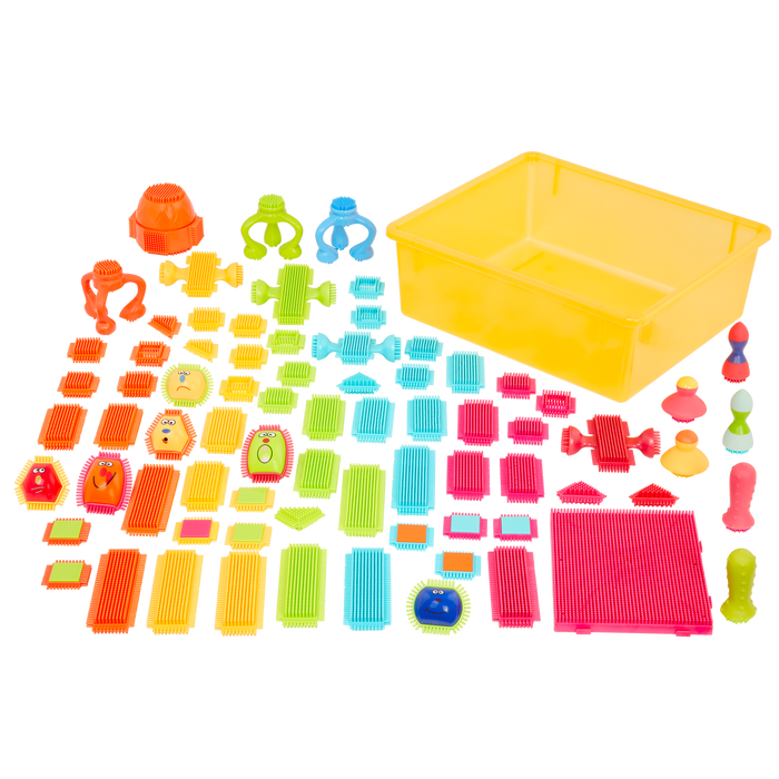 Bristle building blocks set toddler STEM toys