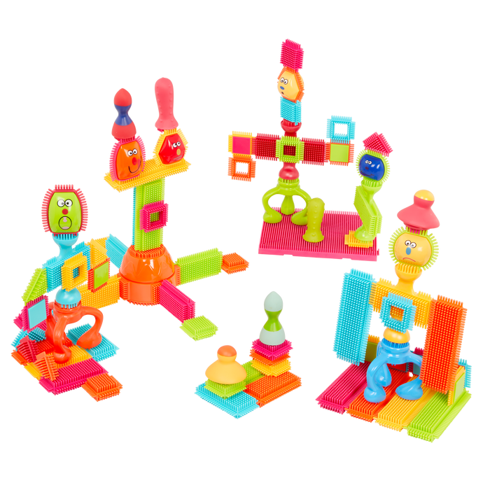 Bristle building blocks set toddler STEM toys