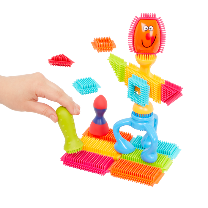 Bristle building blocks set toddler STEM toys