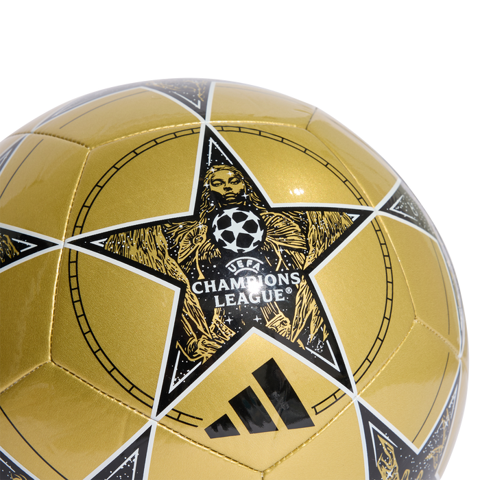 adidas UEFA Champions League 25/26 League Stage Ball | Black / Metallic Gold / White