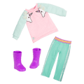 Unicorn-themed outfit for 14-inch doll
