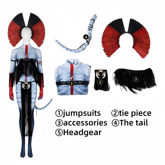 Varang Jumpsuit - Avatar: Fire and Ash Na'vi Ash People Full Body - Women Adult Cos Replica