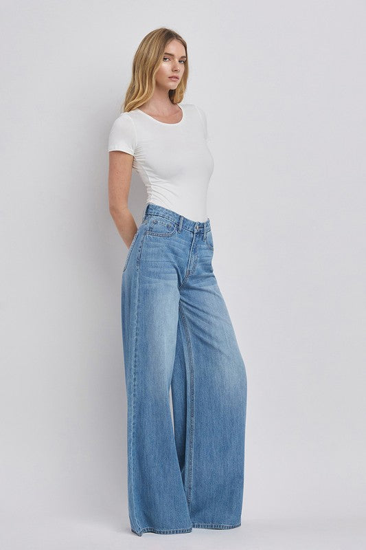 Vervet Super High Rise Wide Leg Jeans