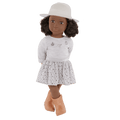 Our Generation 18" Doll Victoria in Cowgirl Outfit including sweater, skirt, boots and hat