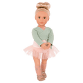 18-inch ballet doll with blonde hair and green eyes