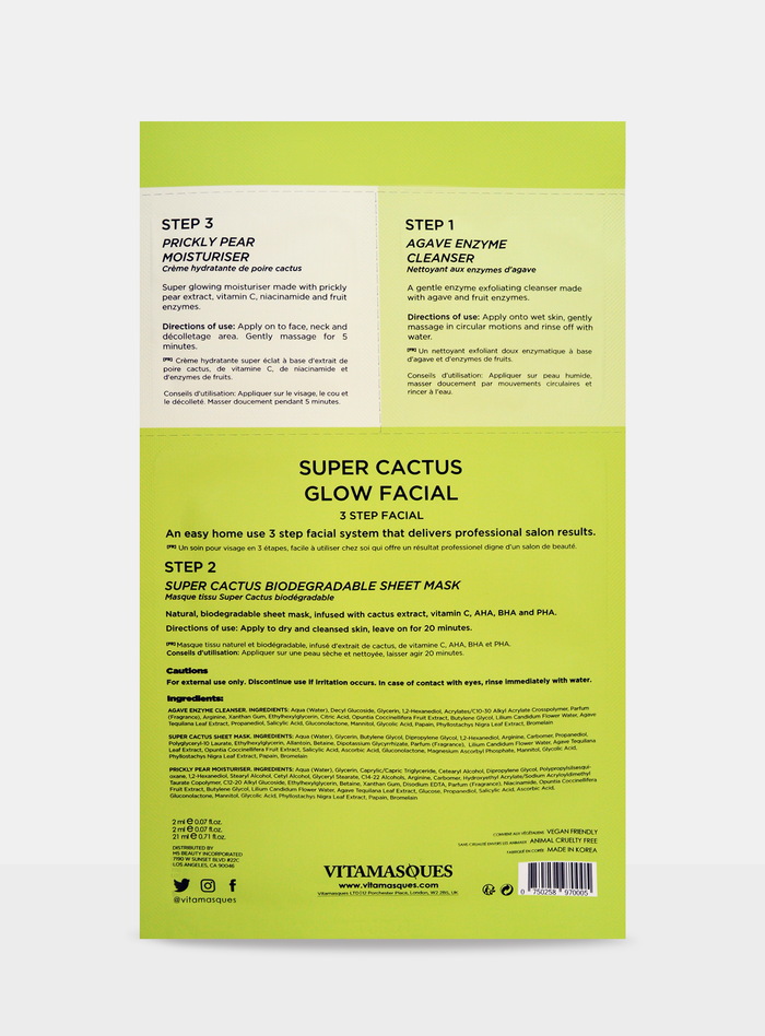Vitamasques Super Cactus Glow Facial