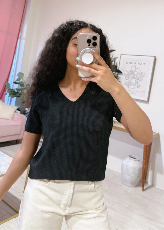 Waffle Stitch Top