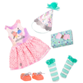 Surprise birthday outfit with gift for 14-inch doll