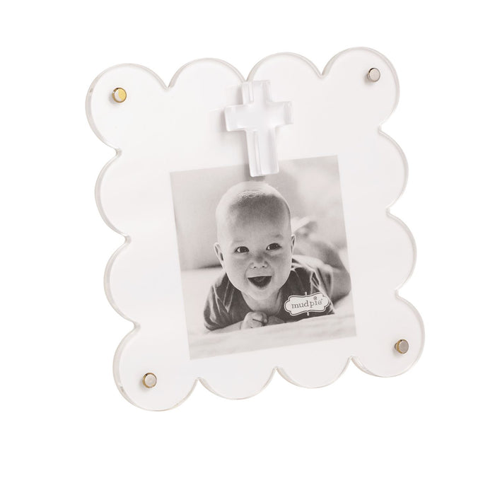 White Acrylic Cross Frame
