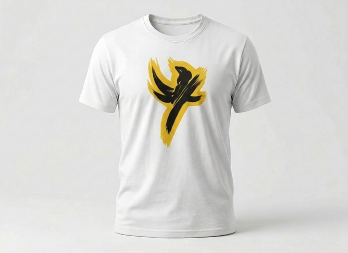 White fitted shirt with Logo OW7