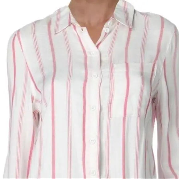 Women's Button Down Shirt Long Sleeve Full Collar Medium Noisy May