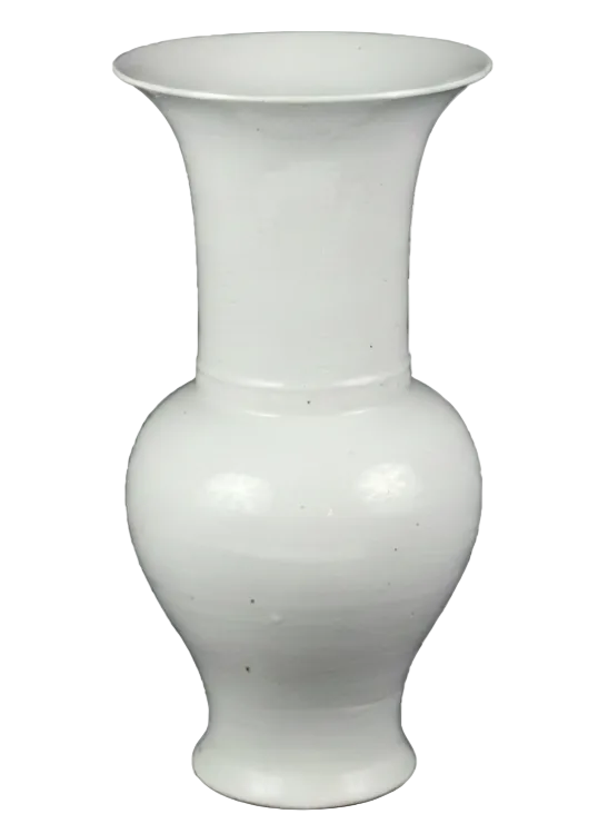 White Porcelain Trumpet Vase
