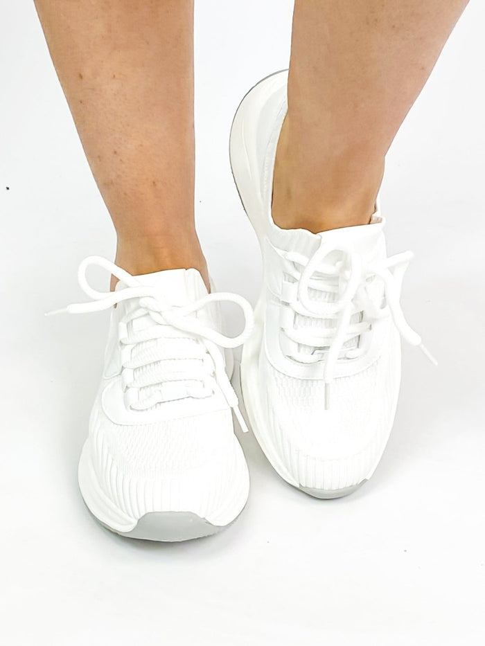 White Stride Shoes - Macoma Boutique