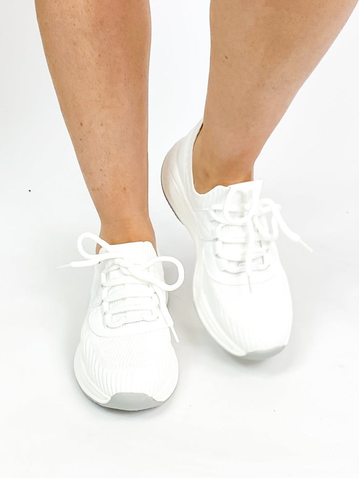 White Stride Shoes - Macoma Boutique